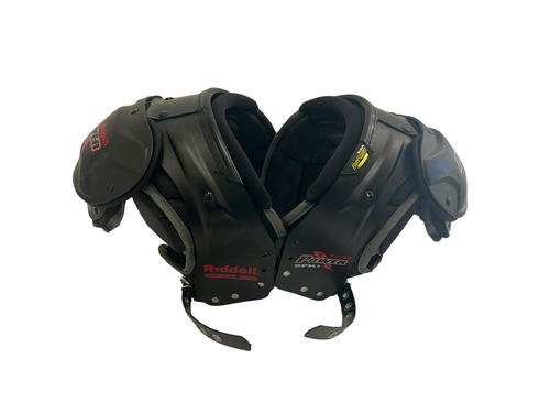 Vist Large View of Product Image Which is Used Riddell Power SPK+ QB/WR SM FB Shoulder Pads