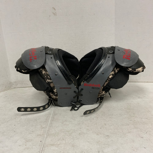 Vist Large View of Product Image Which is Used Riddell RECON FB Shoulder Pads Grey LG