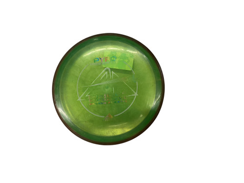 Vist Large View of Product Image Which is Used Axiom PRISM PYRO Disc Golf Driver Green