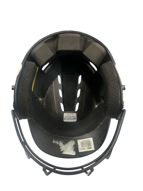 Vist Large View of Product Image Which is Used BoomBah BBHDRSP-SR Batting Helmet w/Mask Black One Size