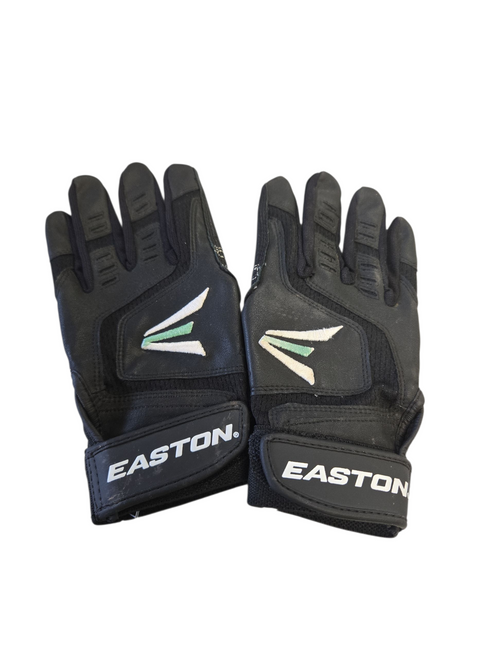 Vist Large View of Product Image Which is Used Easton YOUTH BATTING GLOVES BB/SB Batting Gloves Black LG