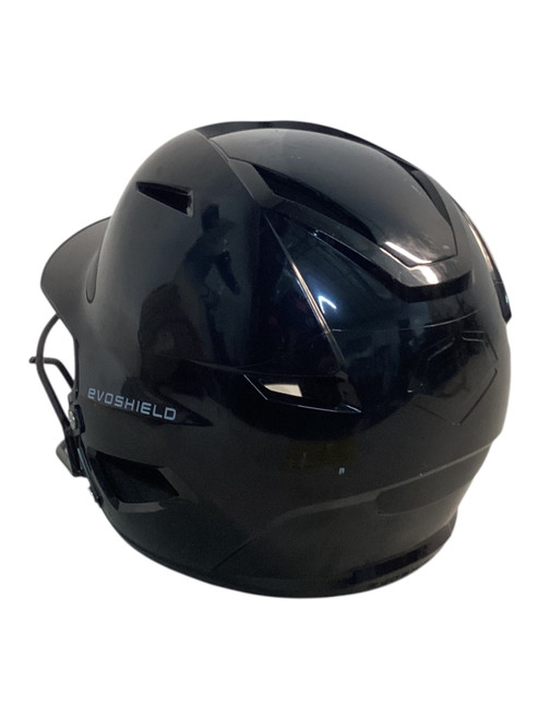 Vist Large View of Product Image Which is Used Evoshield BATTING HELMET Batting Helmet w/Mask Black SM