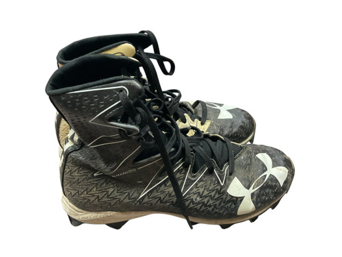 Vist Large View of Product Image Which is Used Under Armour Adult FB Cleats Black Senior 7