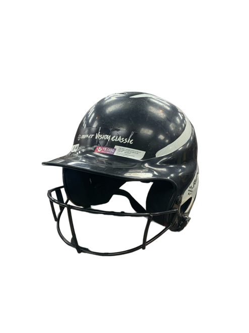 Vist Large View of Product Image Which is Used RIP-IT BATTING HELMET W/MASK Batting Helmet w/Mask Black SM