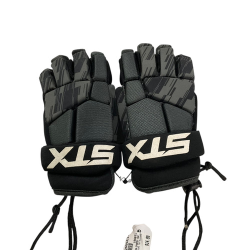 Vist Large View of Product Image Which is Used STX STALLION 75 GLOVES Lacrosse Gloves Junior Black SM