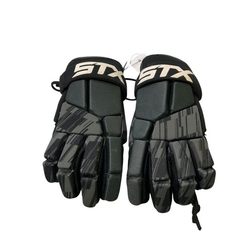 Vist Large View of Product Image Which is Used STX STALLION 75 GLOVES Lacrosse Gloves Junior Black SM