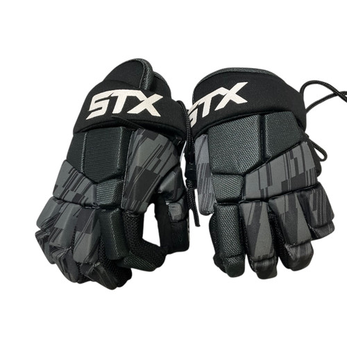 Vist Large View of Product Image Which is Used STX STALLION 75 GLOVES Lacrosse Gloves Junior Black XS