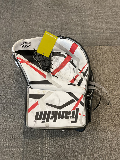 Vist Large View of Product Image Which is Used Franklin RTP Senior Gloves White/Black/Red 13"