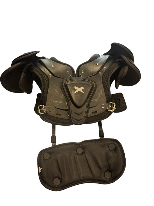 Vist Large View of Product Image Which is Used Xenith FLYTE FB Shoulder Pads Black MD