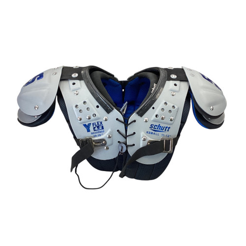 Vist Large View of Product Image Which is Used Schutt Y FLEX FB Shoulder Pads Grey XS