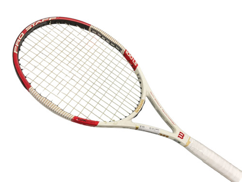 USED Wilson PRO STAFF 100 LS Adult Tennis Racquet Red 4 3/8" Vist Large View of Product Image Which is USED Wilson PRO STAFF 100 LS Adult Tennis Racquet Red 4 3/8"