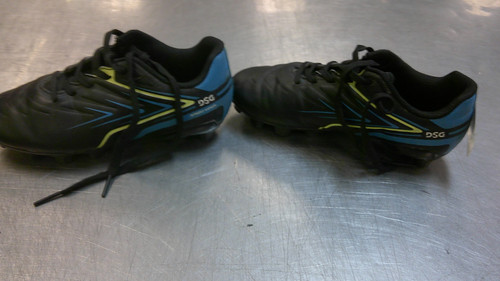Vist Large View of Product Image Which is Used Dsg Soccer Cleats Black Youth 12.0