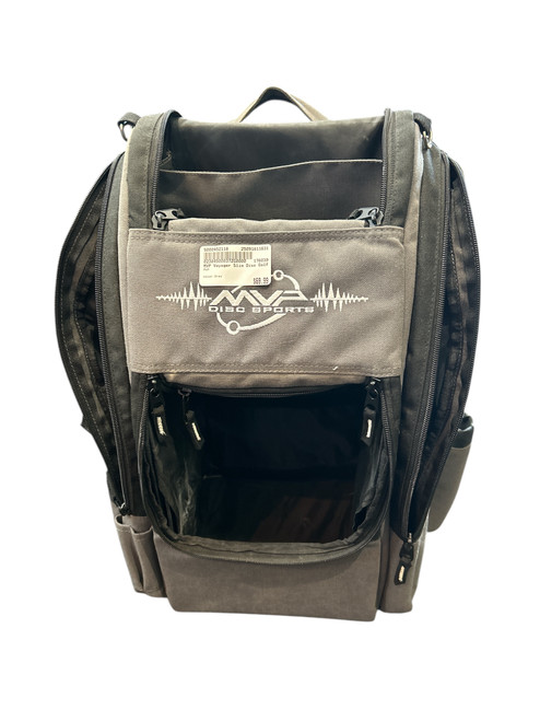 Vist Large View of Product Image Which is Used MVP Disc Golf Backpack Grey