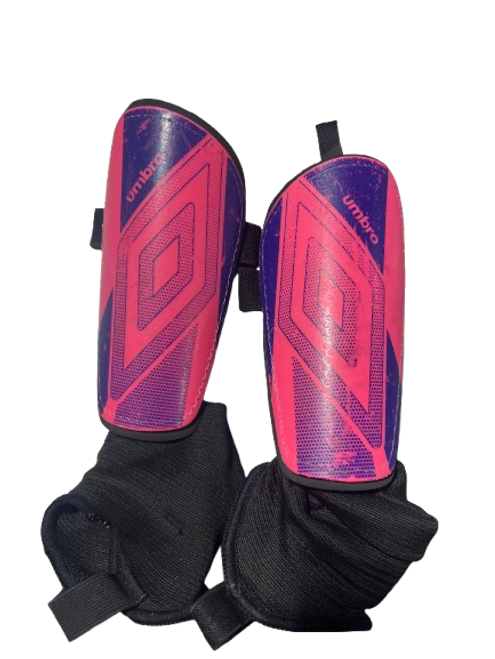 Vist Large View of Product Image Which is Used Umbro UMBRO SHIN GUARDS SM Soccer Shin Guards Junior Pink SM