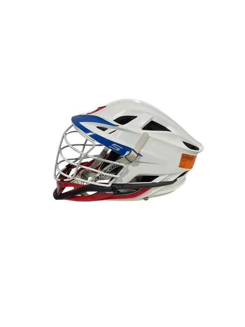 Vist Large View of Product Image Which is Used Cascade S Lacrosse Helmet White MD