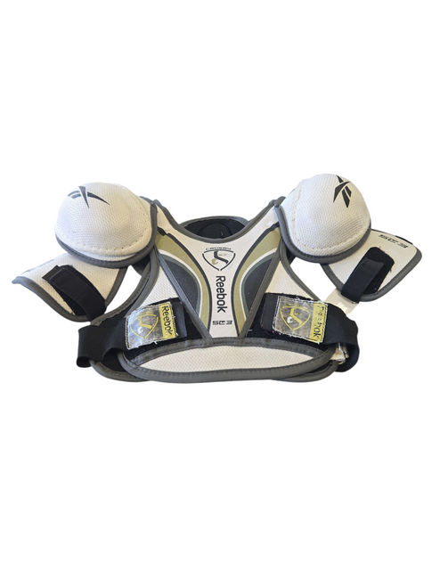 Vist Large View of Product Image Which is Used Reebok CROSBY 87 Youth Shoulder Pads LG