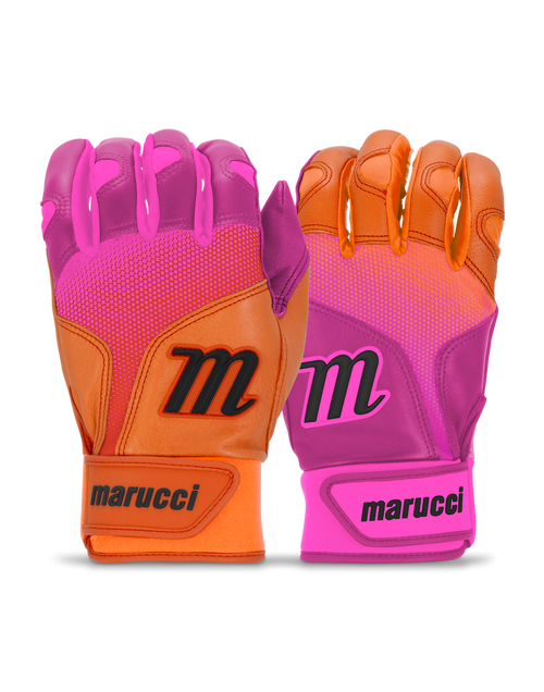 Vist Large View of Product Image Which is New Marucci PWR FADE BB/SB Adult Batting Gloves Adult 