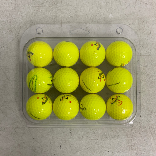 Vist Large View of Product Image Which is Used Callaway CHROME SOFT YELLOW 12 Pack - Golf Balls