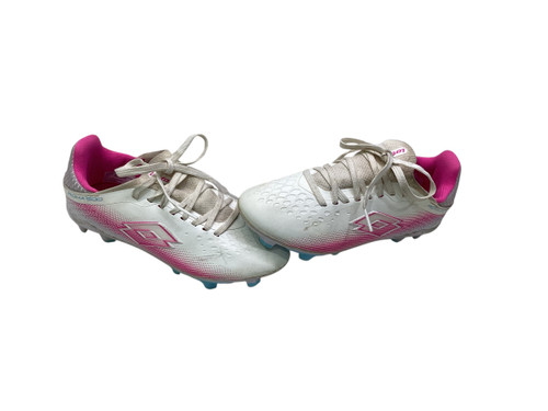 Vist Large View of Product Image Which is Used Lotto Soccer Cleats White Junior 01