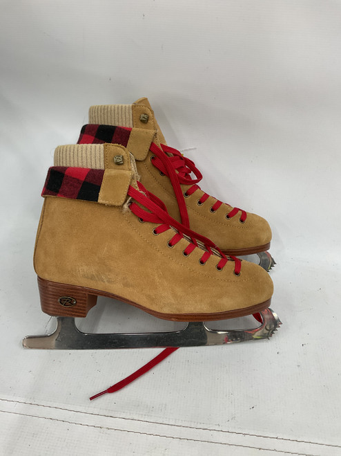 Vist Large View of Product Image Which is Used Riedell EMERALD WomensFigure Skate Brown Senior 9