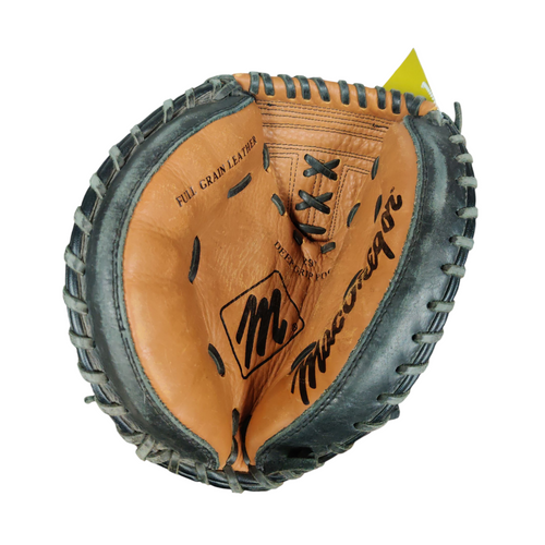 Vist Large View of Product Image Which is Used MacGregor DEEP GRAIN Baseball Catchers Left Hand Throw Black 29"