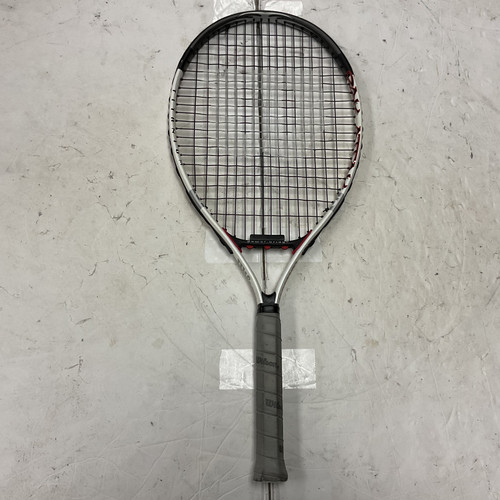 Vist Large View of Product Image Which is Used Wilson RAK ATTAK Junior Tennis Racquet Silver 25"