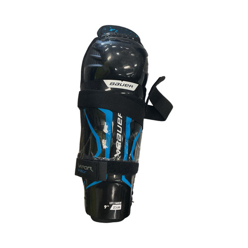 Bauer VAPOR VOLT Junior Shin Guards Black 9" Vist Large View of Product Image Which is Bauer VAPOR VOLT Junior Shin Guards Black 9"