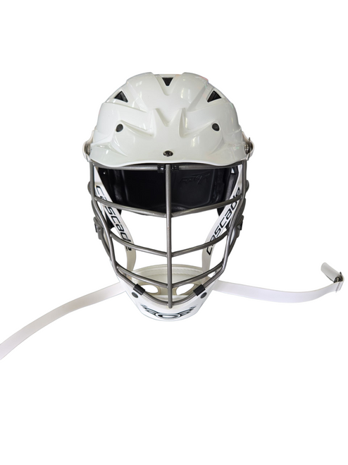 Vist Large View of Product Image Which is Used Cascade CPV-R ADJ HELMET Lacrosse Helmet White LG