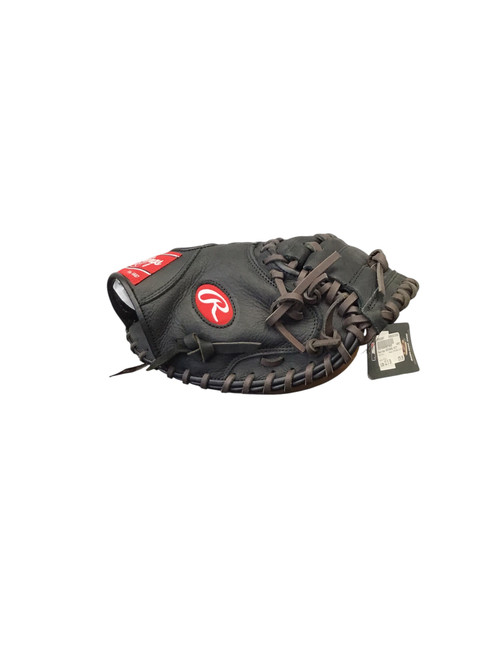 Vist Large View of Product Image Which is Used Rawlings CATCHERS MITT BB/SB Catchers RH Throw Black 32 1/2"