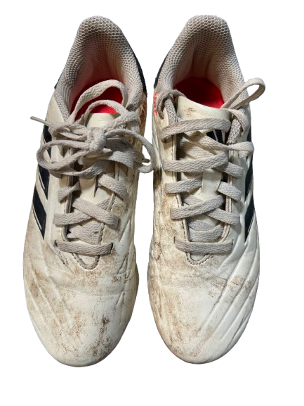 Vist Large View of Product Image Which is Used Adidas COPA PURE CLEATS JNR 2.0 Soccer Cleats White Junior 02