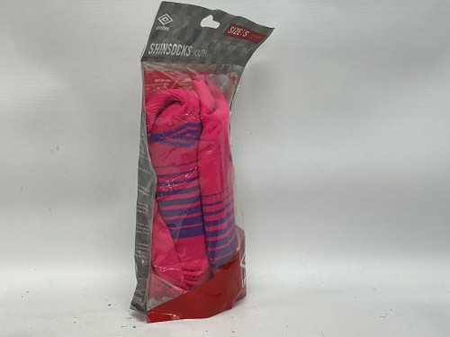 Vist Large View of Product Image Which is Used Umbro Soccer Shin Guards Youth Pink SM