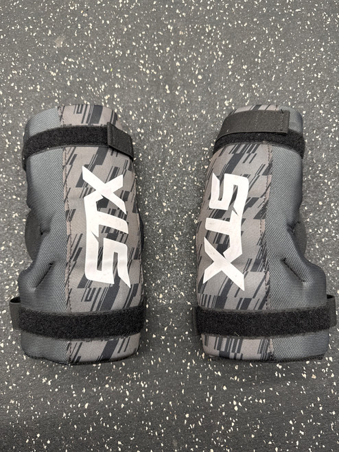 Vist Large View of Product Image Which is Used STX STALLION 75 Lacrosse Arm Pads/Guards Black MD