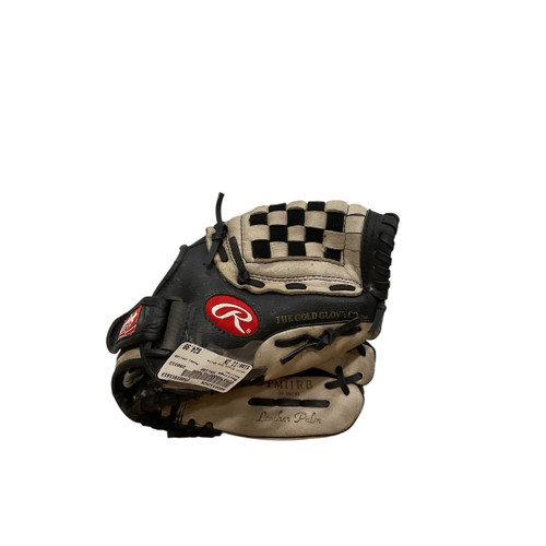 Vist Large View of Product Image Which is Used Rawlings PM11RB BB/SB Glove RH Throw Black And White 11"