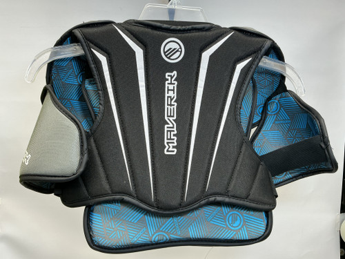 Vist Large View of Product Image Which is Used Maverik CHARGER Lacrosse Shoulder Pads Black MD