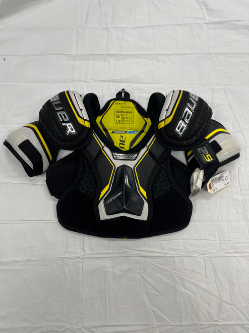 Vist Large View of Product Image Which is Used Bauer SUPREME Youth Shoulder Pads LG