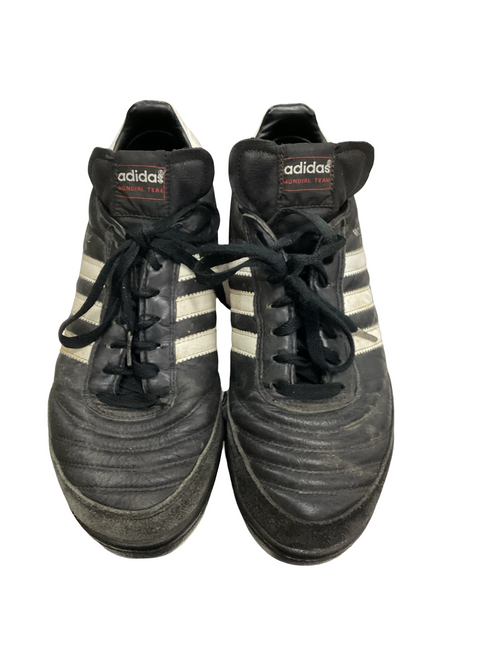 Vist Large View of Product Image Which is Used Adidas MUNDIAL TEAM Soccer Turf Shoes Black Senior 9.5