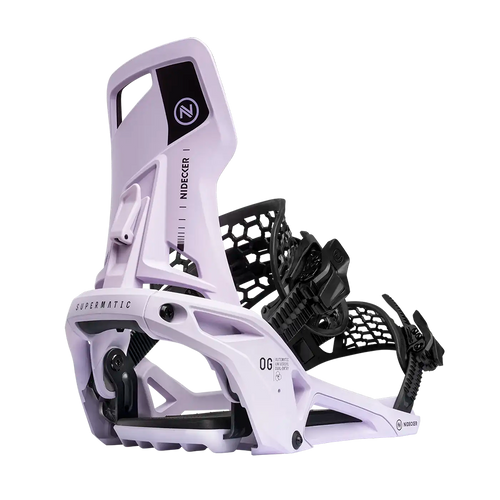 Vist Large View of Product Image Which is New Nidecker OG Supermatic 2026 Snowboard Bindings- Heather SM