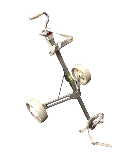 Vist Large View of Product Image Which is Used Tartan PUSH CART Golf Cart 2 Wheel