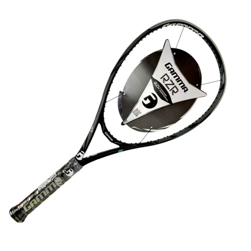 Used Gamma Sports RZR BUBBA 117 Tennis Racquet Unstrung 4 3/8" NEW CONDITION 11506-S000290104 Vist Large View of Product Image Which is Used Gamma Sports RZR BUBBA 117 Tennis Racquet Unstrung 4 3/8" NEW CONDITION