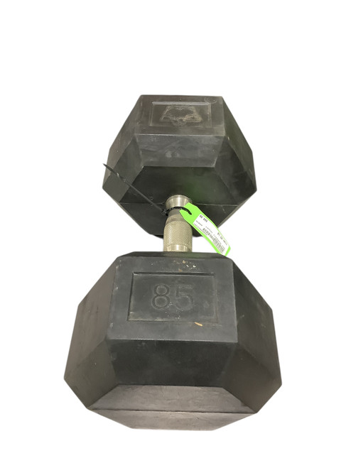 Used Hex Dumbbell (Each) 85 lb 11347-S000256182 Vist Large View of Product Image Which is Used Hex Dumbbell (Each) 85 lb