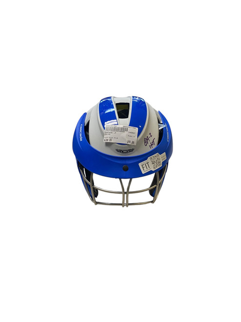 Vist Large View of Product Image Which is Used Cascade LX Lacrosse Helmet Royal Blue One Size