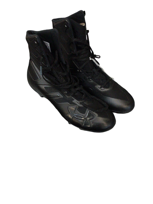 Vist Large View of Product Image Which is Used Under Armour Adult FB Cleats Black Senior 9