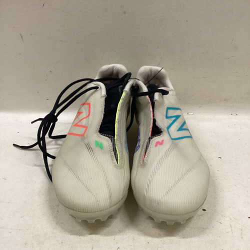 Vist Large View of Product Image Which is Used New Balance LAX Cleats Mens White Senior 10.5
