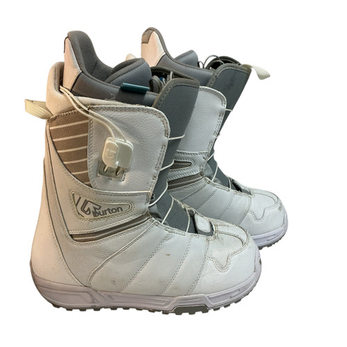 Vist Large View of Product Image Which is Used Burton MINT Womens Snowboard Boots White Senior 8