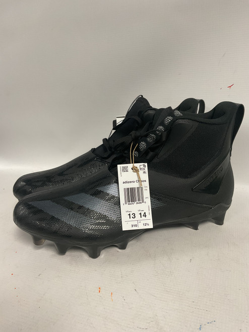 Vist Large View of Product Image Which is Used Adidas ADIZERO CHAOS Adult FB Cleats Black Senior 13