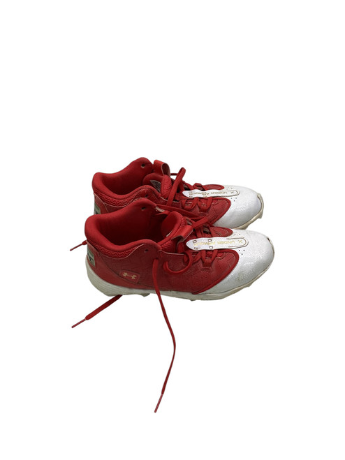 Vist Large View of Product Image Which is Used Under Armour BH SHOW BB/SB Cleats Red Junior 03.5
