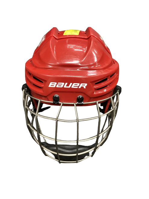 Vist Large View of Product Image Which is Used Bauer IMS 5.0 Helmet Cage Combo Red S/M