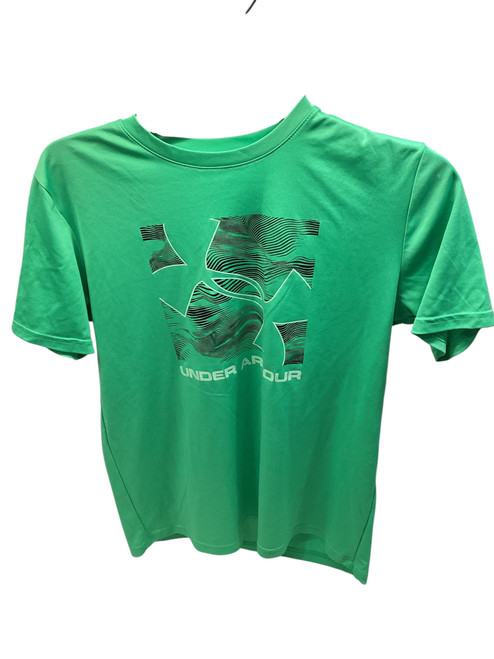 Vist Large View of Product Image Which is Used Under Armour UNDER ARMOUR GREEN SHIRT YOUTH S.S. T-Shirt Y Green XL