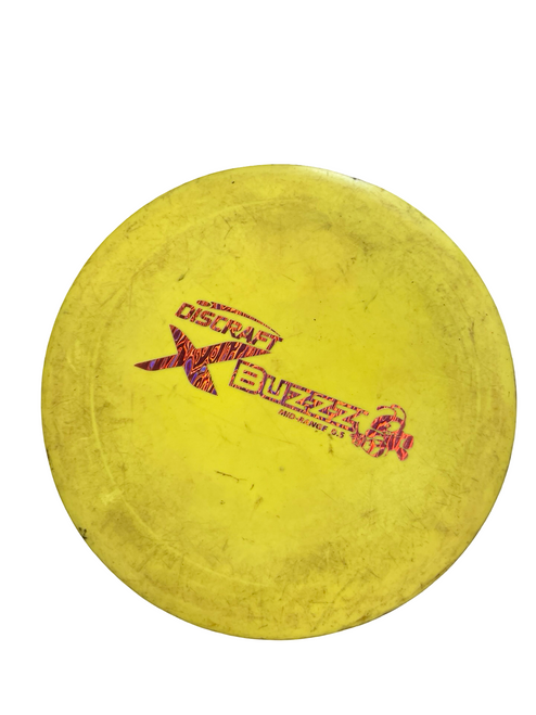 Vist Large View of Product Image Which is Used Discraft BUZZZ Disc Golf Mid Range Yellow