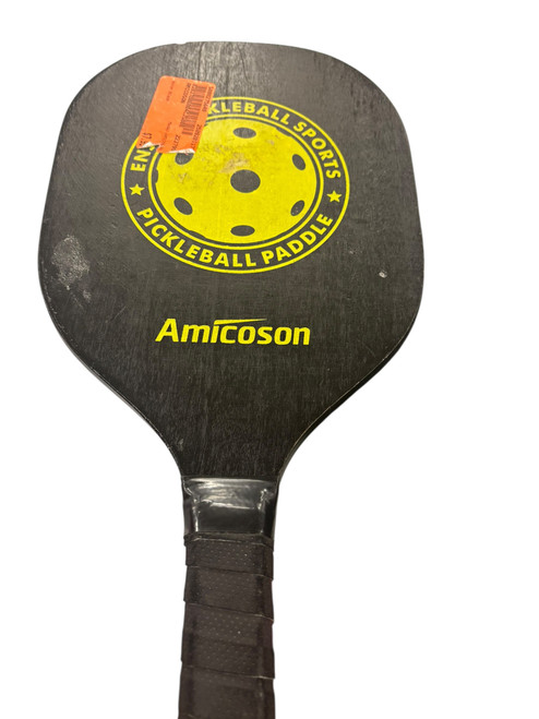 Vist Large View of Product Image Which is Used AMICOSON Pickleball Racquet Black